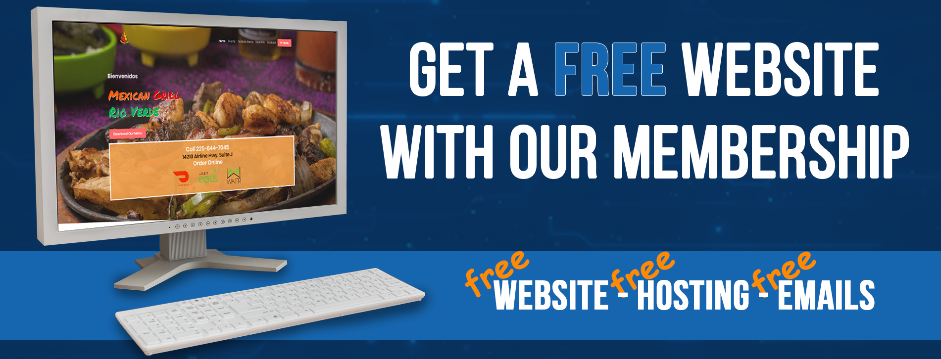 Get a free website with TCP Store